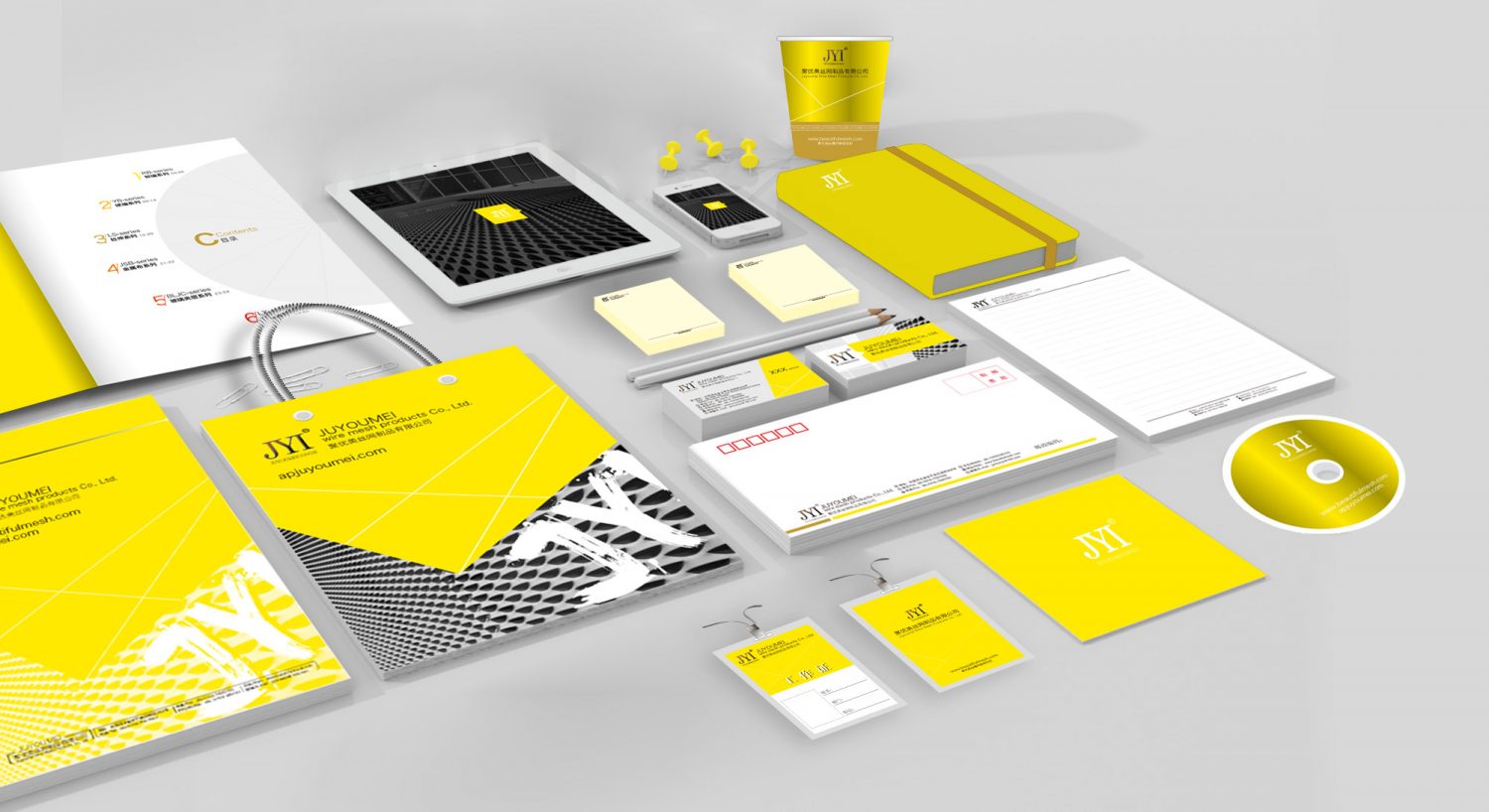 Set of corporate identity and branding. Vector